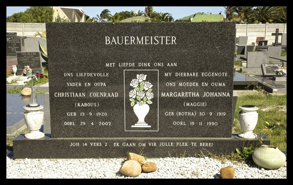 Completed memorial example EA 11