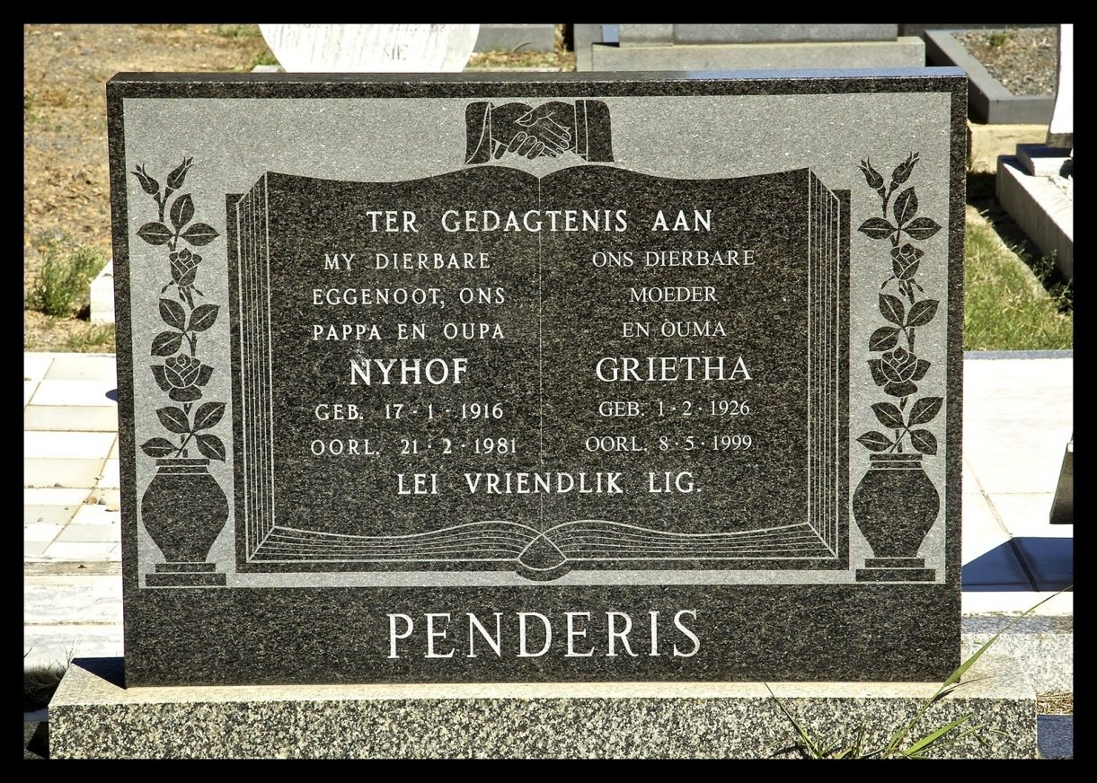 Completed memorial example EA 12