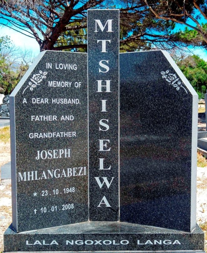 Completed memorial example EA 21