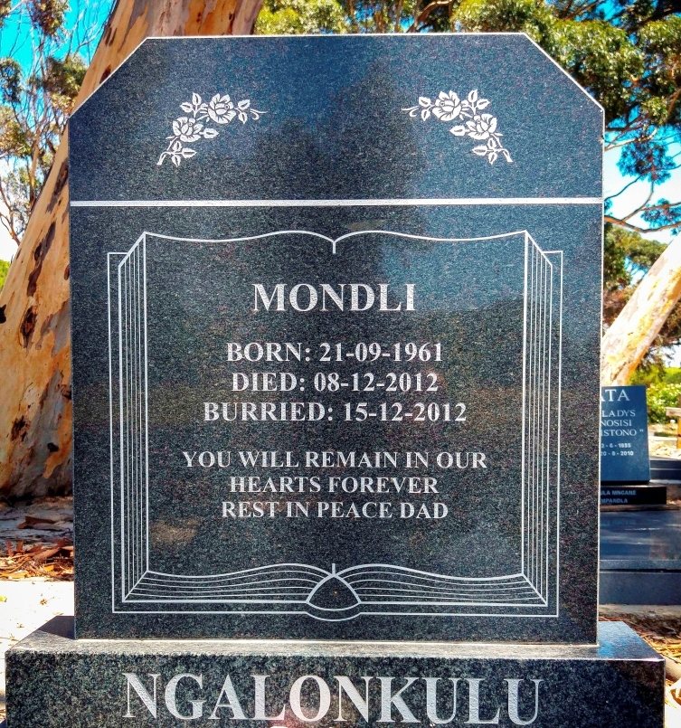 Completed memorial example EA 24