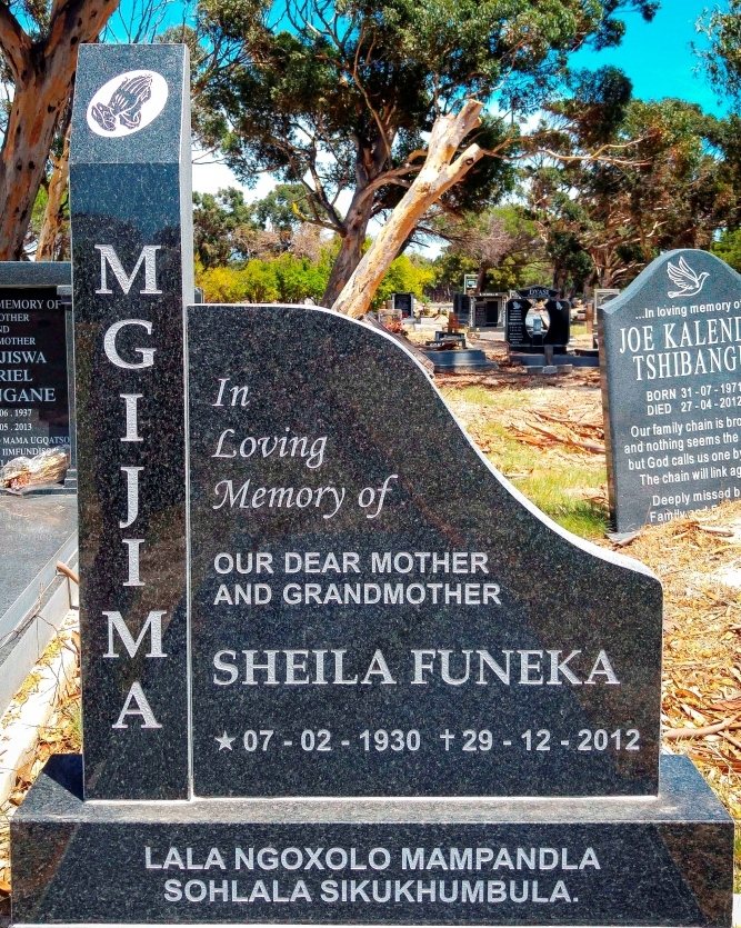 Completed memorial example EA 25