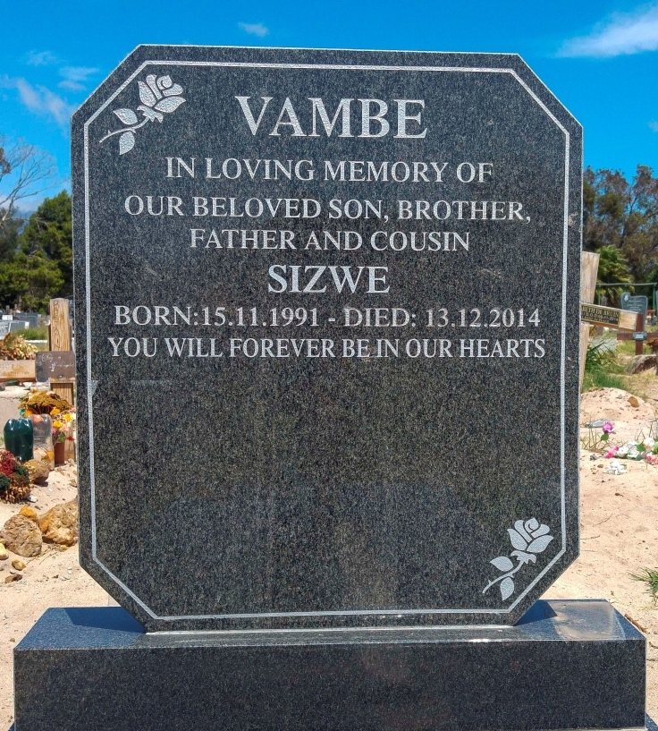 Completed memorial example EA 28